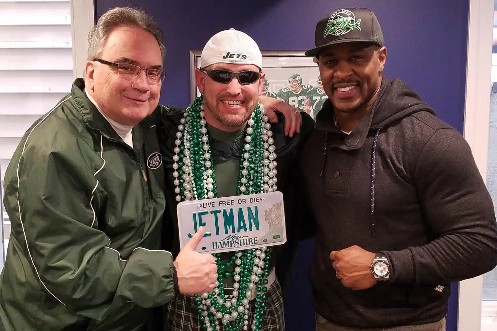 Erik Coleman at Jets Fan Appreciation Day in Spring Lake, N.J.