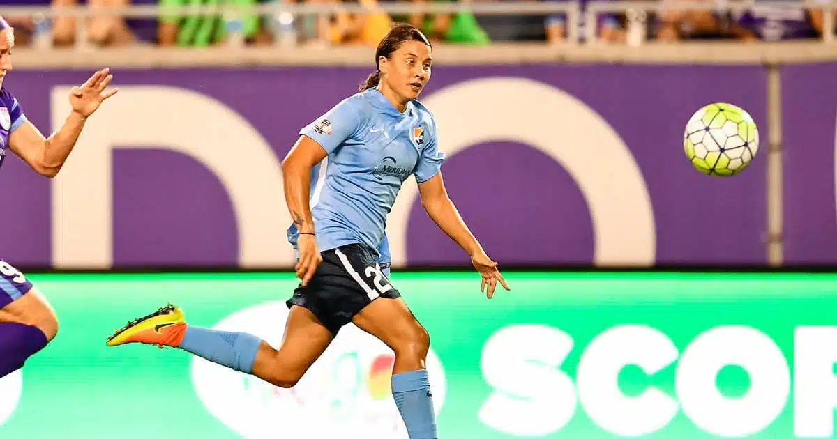 Sam Kerr Continues Blazing Pace in Australia