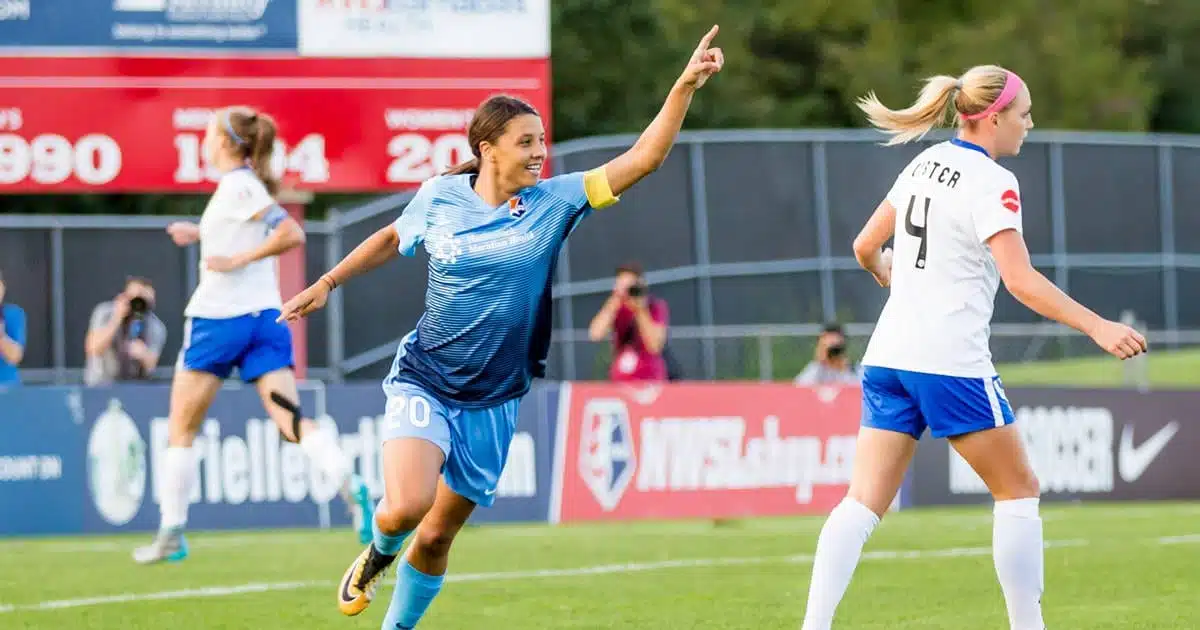 Sam Kerr Ties NWSL Single-Season Scoring Record as Sky Blue FC Blanks Breakers