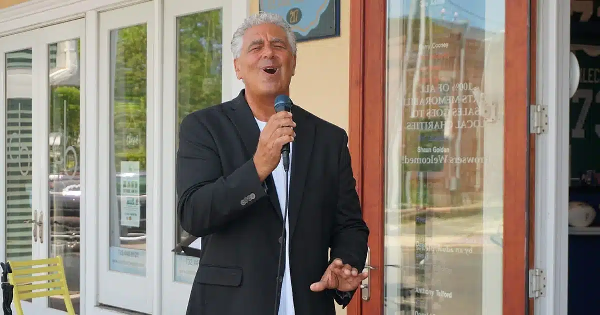 Bob Marino Sings at Peter Grandich & Company