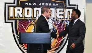 John Archibald and the legendary Pelé.