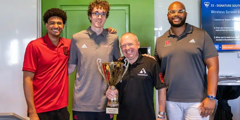 Knight Society Hosts First-Ever Scarlet Open at Topgolf in Edison