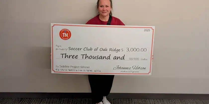 Soccer Club of Oak Ridge Leads by Example with Sideline Project Success