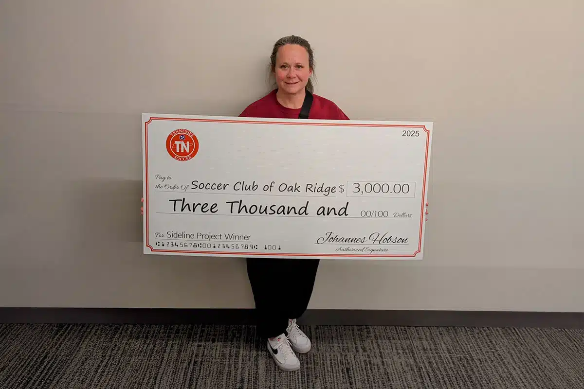 Soccer Club of Oak Ridge Leads by Example with Sideline Project Success